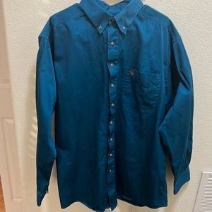 Mens Ariat long sleeve western button up shirt